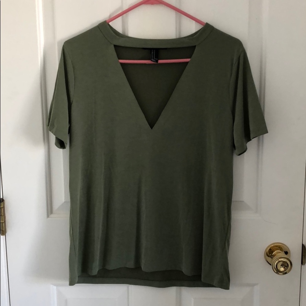 Forever 21 Cutout Tee